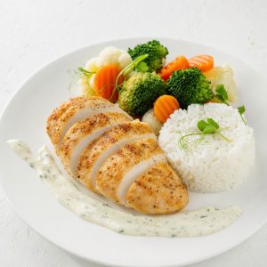 Куриная грудка с гарниром